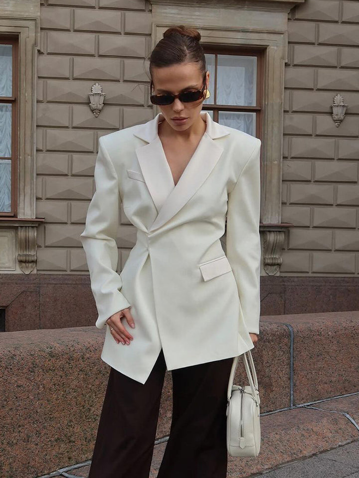 Damer Elegant figursydd blazerjacka Eva Jonsson-Eva Jonsson
