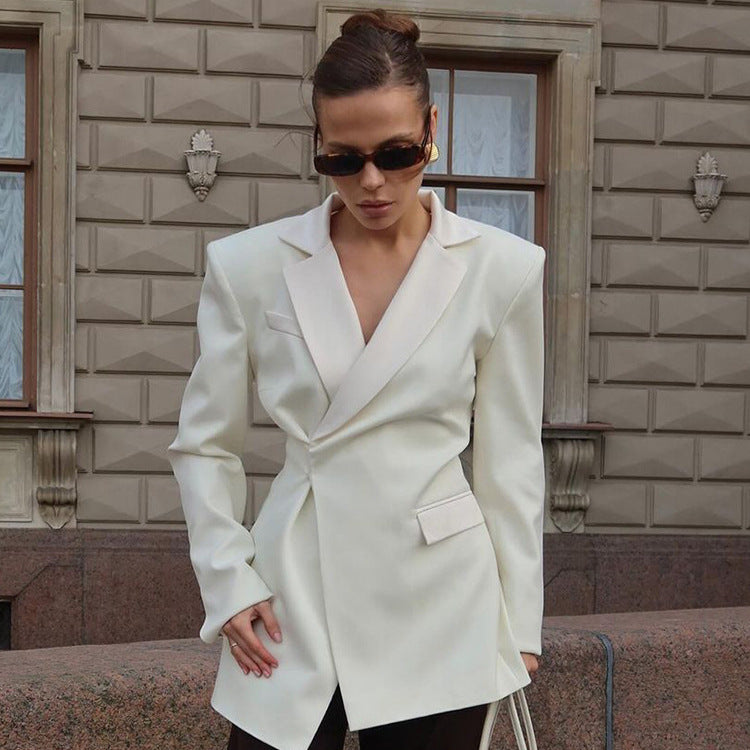 Damer Elegant figursydd blazerjacka Eva Jonsson-Eva Jonsson