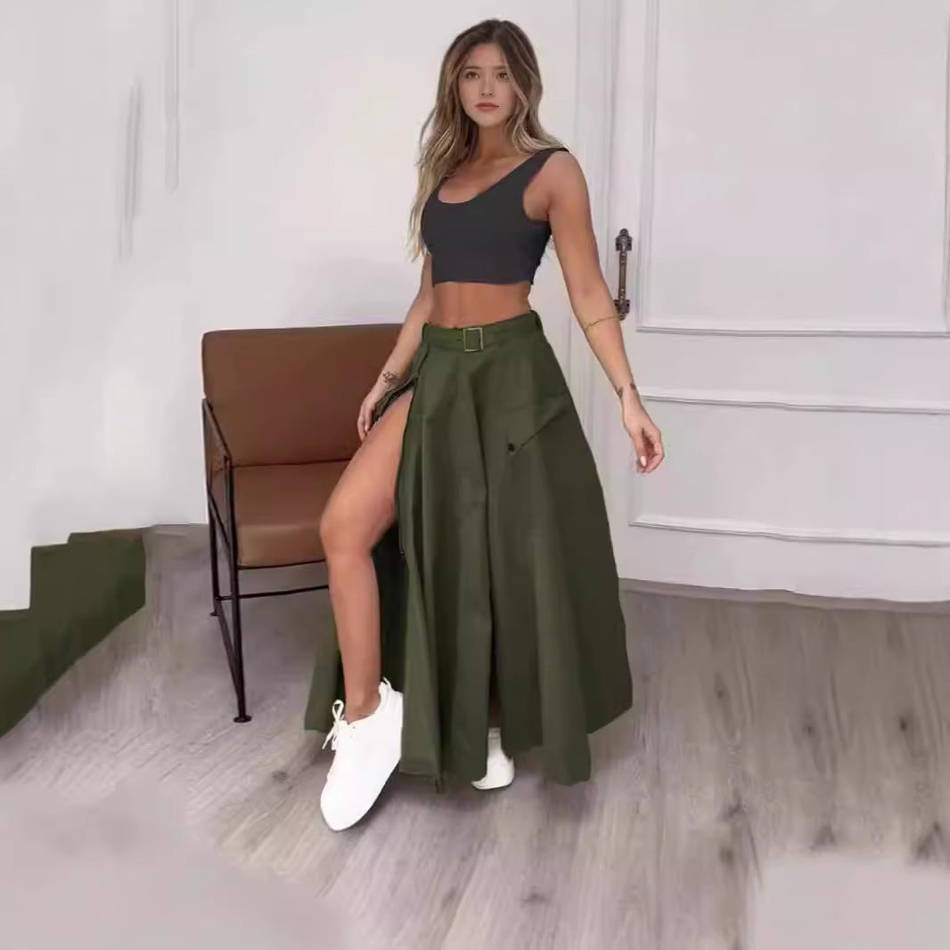 Damer Elegant kjol med hög midja och sidoklyftor Mirla-Eva Jonsson