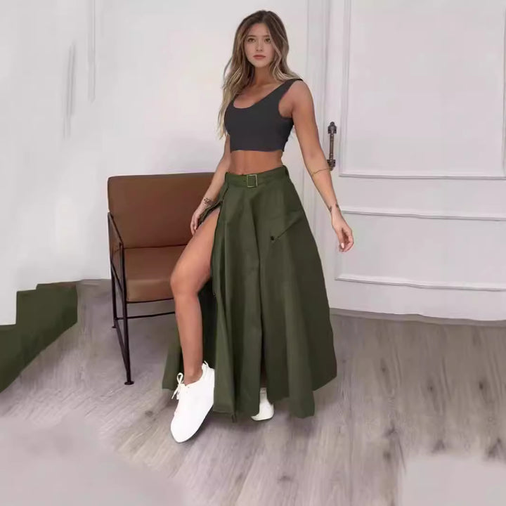 Damer Elegant kjol med hög midja och sidoklyftor Mirla-Eva Jonsson