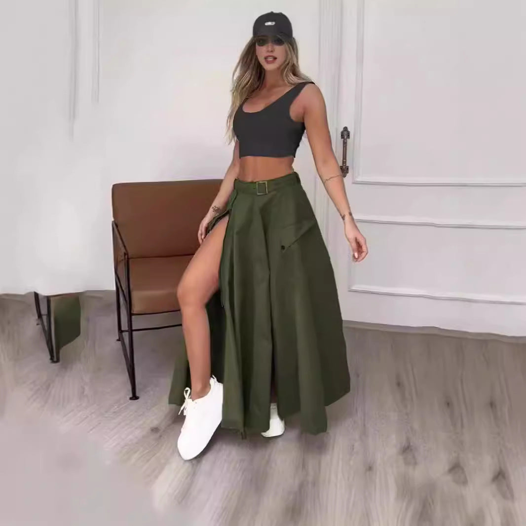 Damer Elegant kjol med hög midja och sidoklyftor Mirla-Eva Jonsson