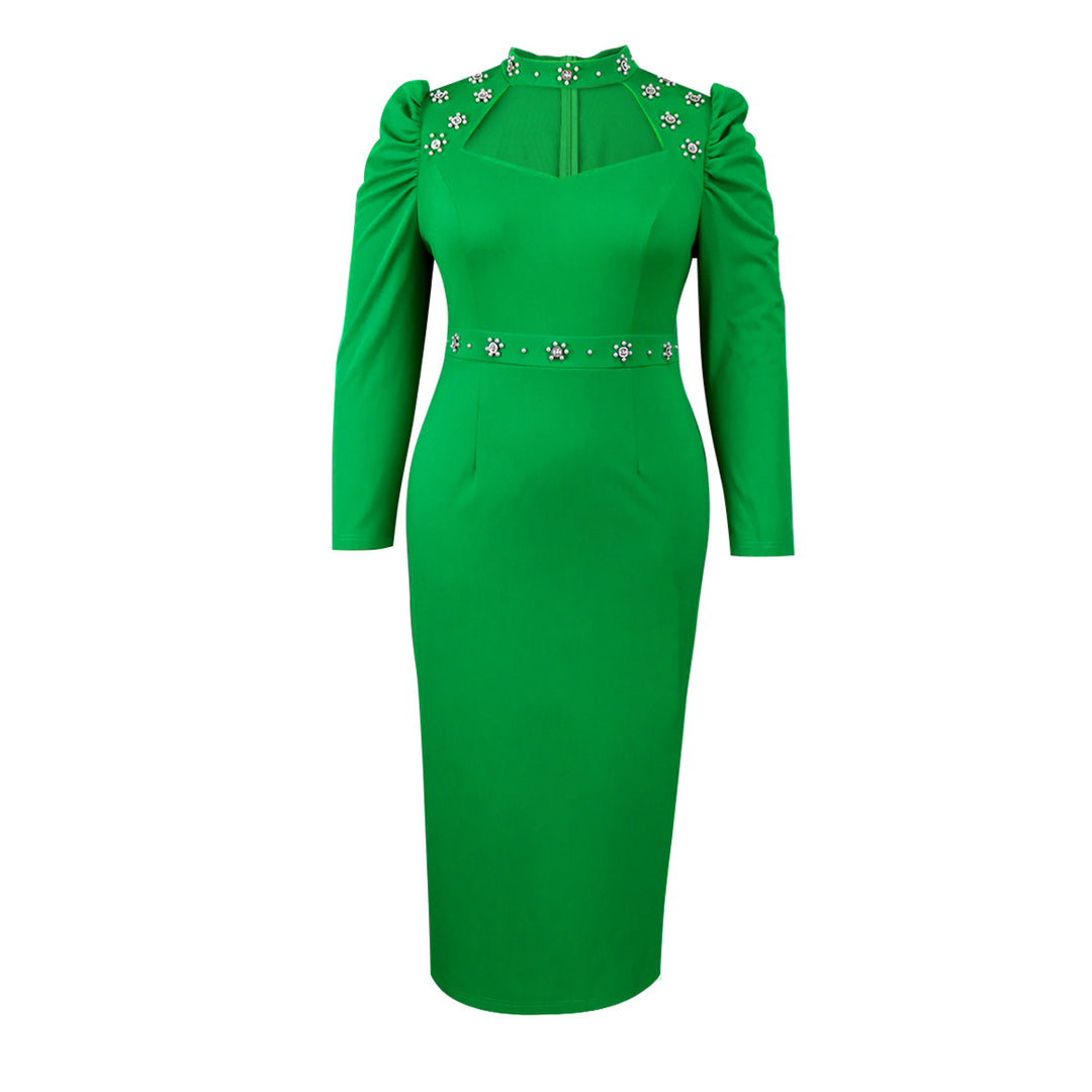 Damer Elegant klänning med asymmetriska cut-outs och blommiga accenter Mirla-Eva Jonsson
