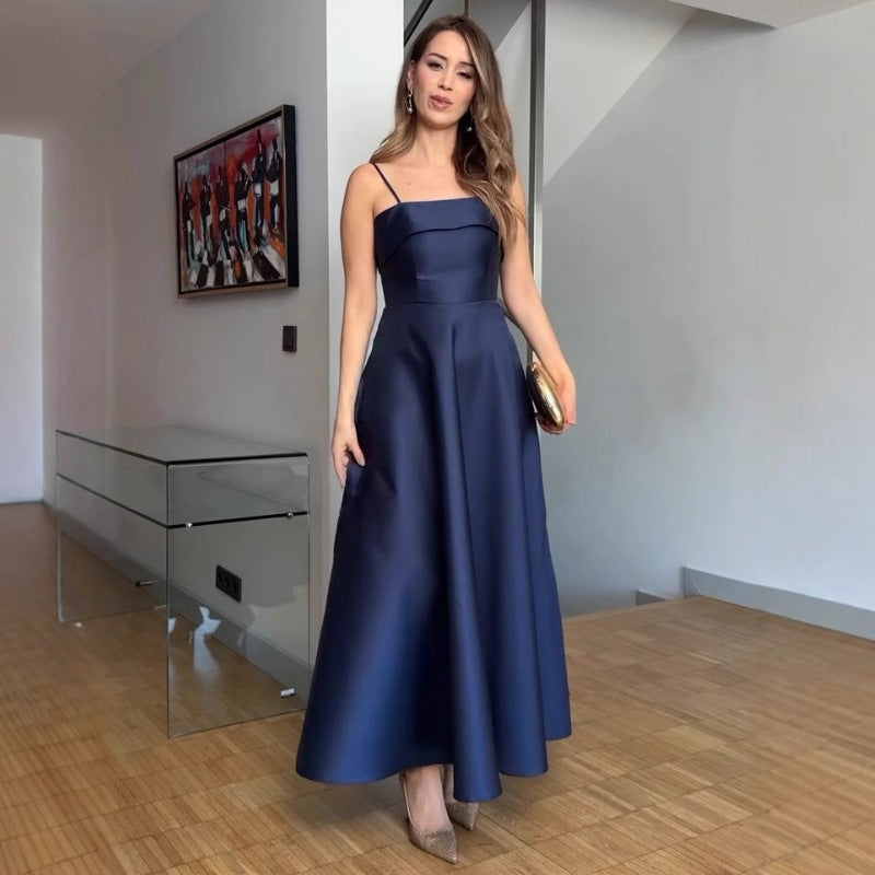Damer Elegant kvällsklänning med off-shoulder design och voluminös kjol Eva Jonsson-Eva Jonsson