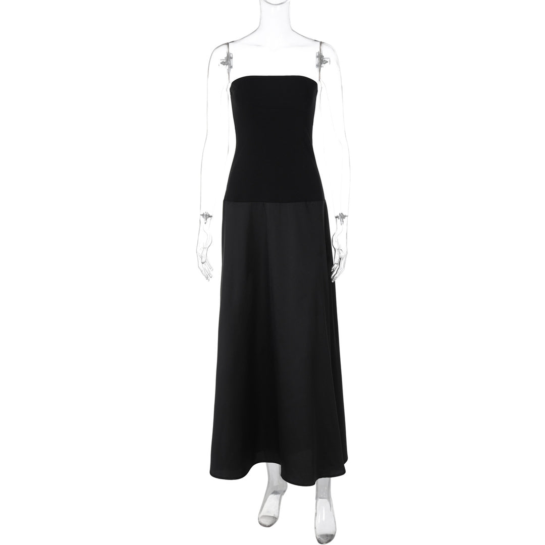 Damer Elegant lång Maxiklänning med axelbandslös design Mirla-Eva Jonsson