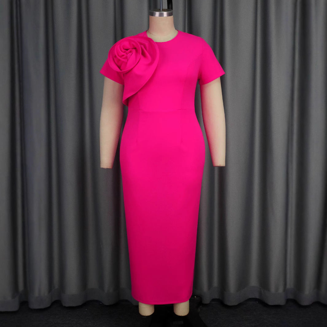 Damer Elegant maxiklänning med blommig volangdetalj Mirla-Eva Jonsson