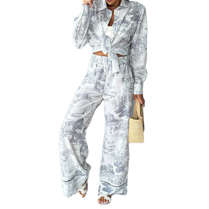 Damer Elegant och Bekväm Pyjamas-set med Unik Blomdesign Mirla-Eva Jonsson