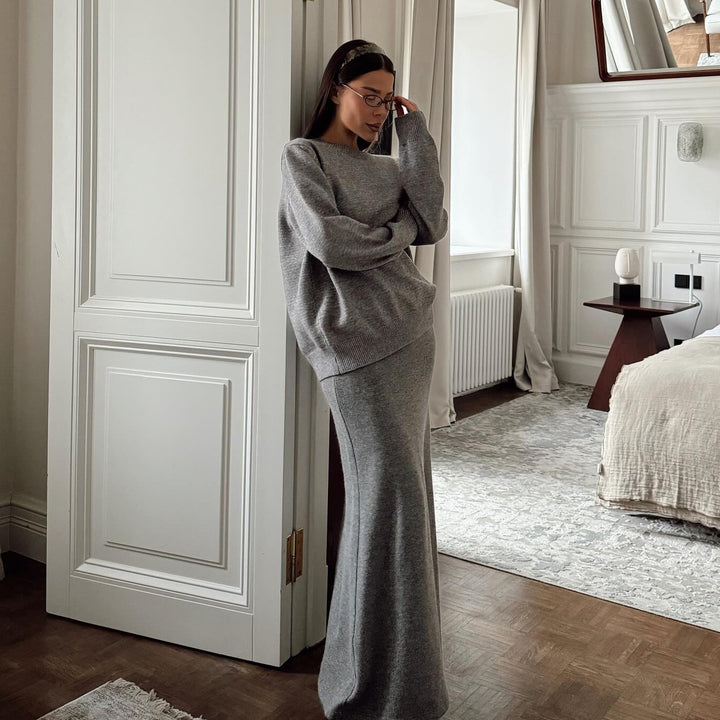 Damer Elegant och Bekväm Stickad Ensembl Mirla-Eva Jonsson