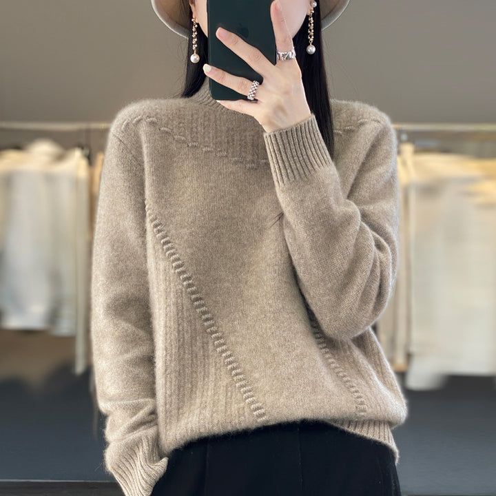 Damer Elegant och Bekväm Stickad Tröja med Unik Design Mirla-Eva Jonsson