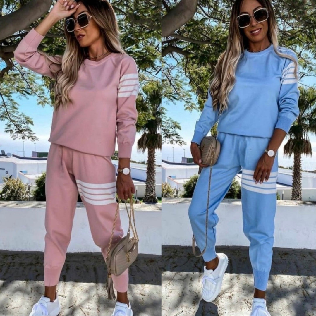 Damer Elegant och Casual Lounge Set med Löst Passform Mirla-Eva Jonsson