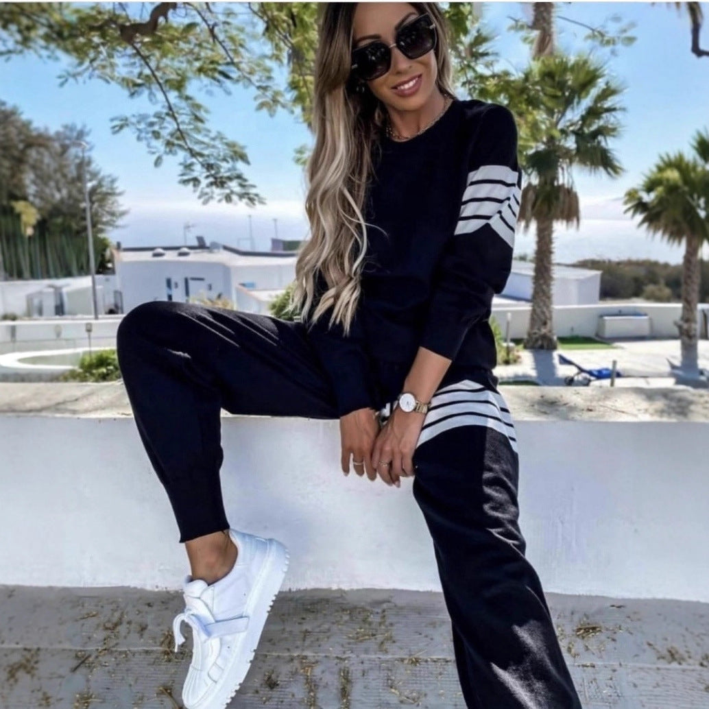 Damer Elegant och Casual Lounge Set med Löst Passform Mirla-Eva Jonsson