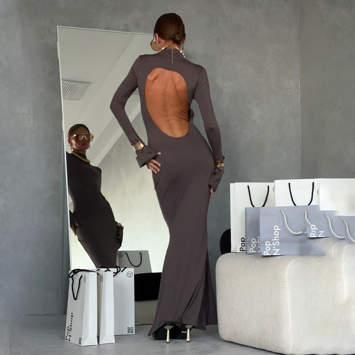 Damer Elegant och Figurformad Kvällsklänning med Långa Ärmar Mirla-Eva Jonsson