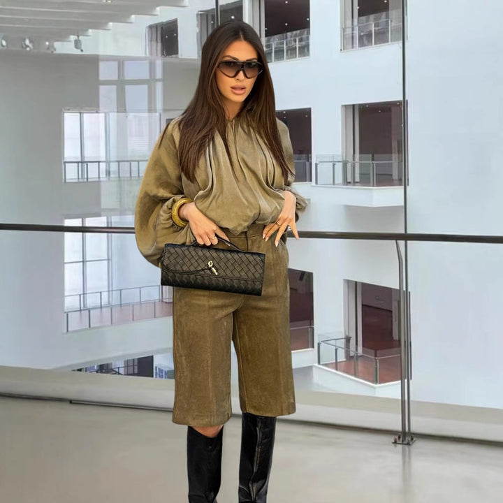 Damer Elegant och andningsbar blus med volangdetaljer Mirla-Eva Jonsson