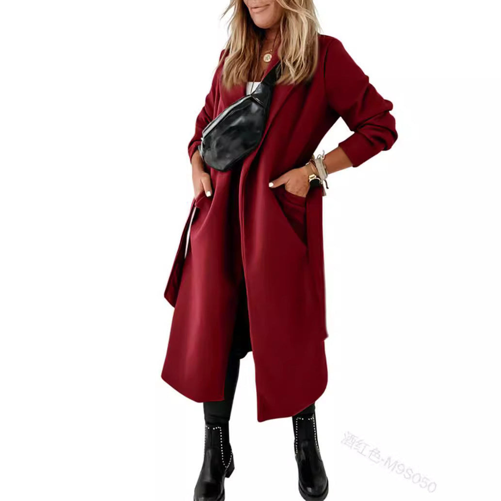 Damer Elegant och bekväm kappa med bälte och fickor Mirla-Eva Jonsson