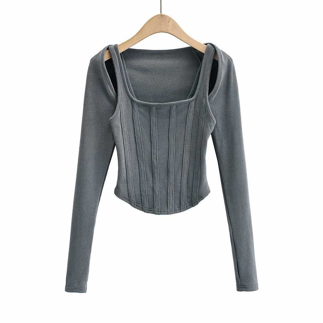 Damer Elegant och figurnära Långärmad topp Mirla-Eva Jonsson