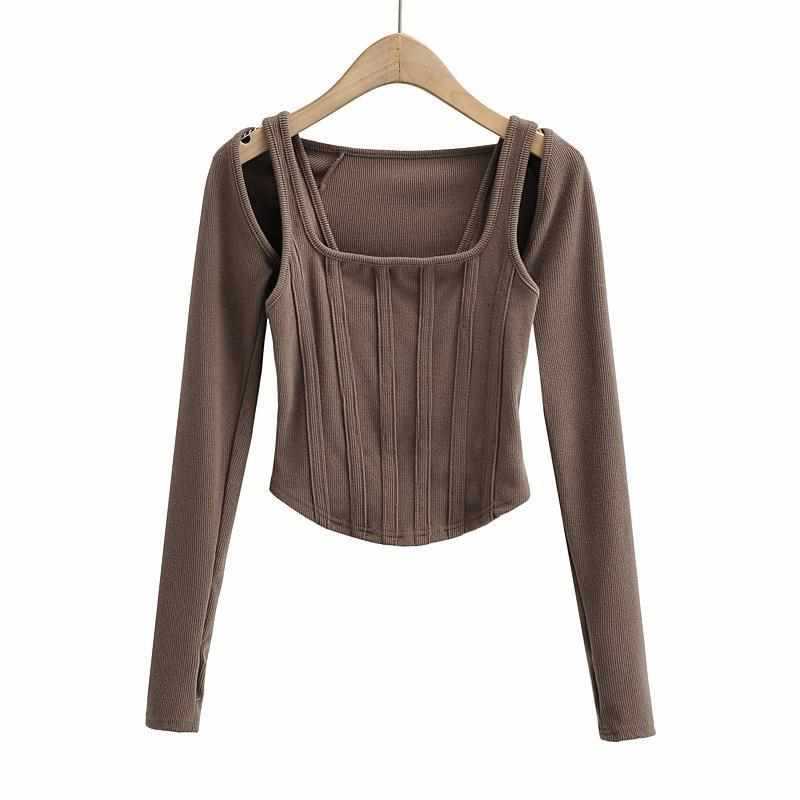 Damer Elegant och figurnära Långärmad topp Mirla-Eva Jonsson