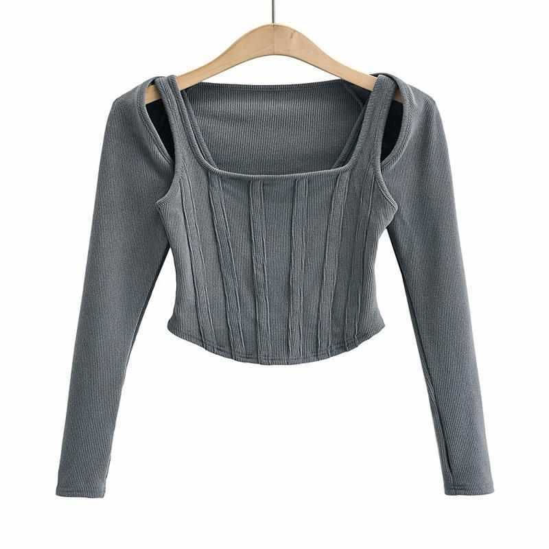 Damer Elegant och figurnära Långärmad topp Mirla-Eva Jonsson