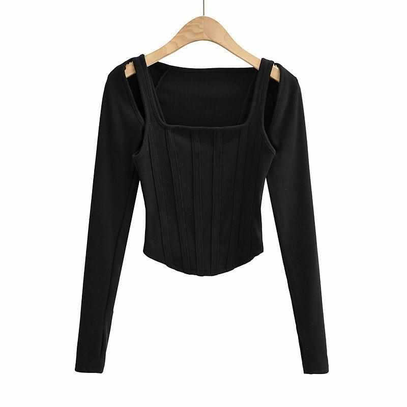 Damer Elegant och figurnära Långärmad topp Mirla-Eva Jonsson