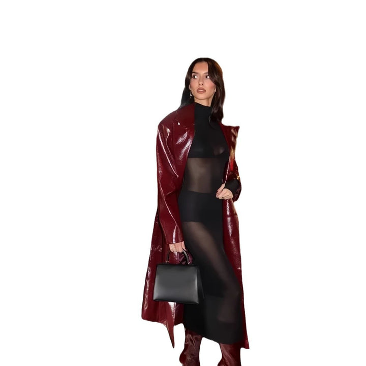 Damer Elegant och figurnära Maxiklänning med transparenta insatser Mirla-Eva Jonsson
