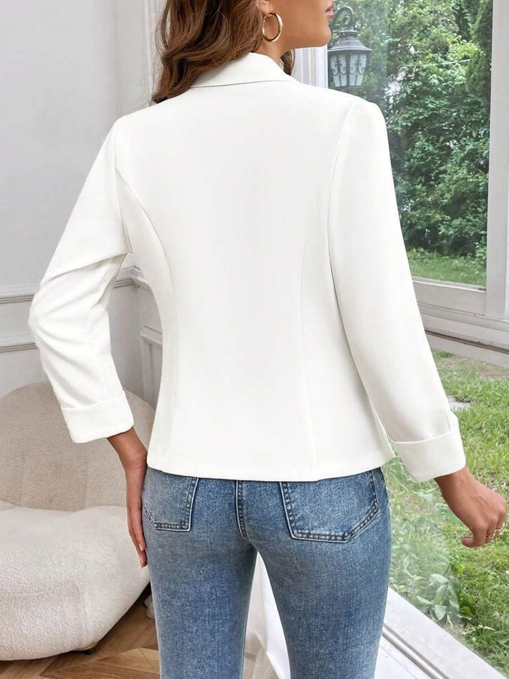 Damer Elegant och figurnära blazer med trekvartsärmar Mirla-Eva Jonsson