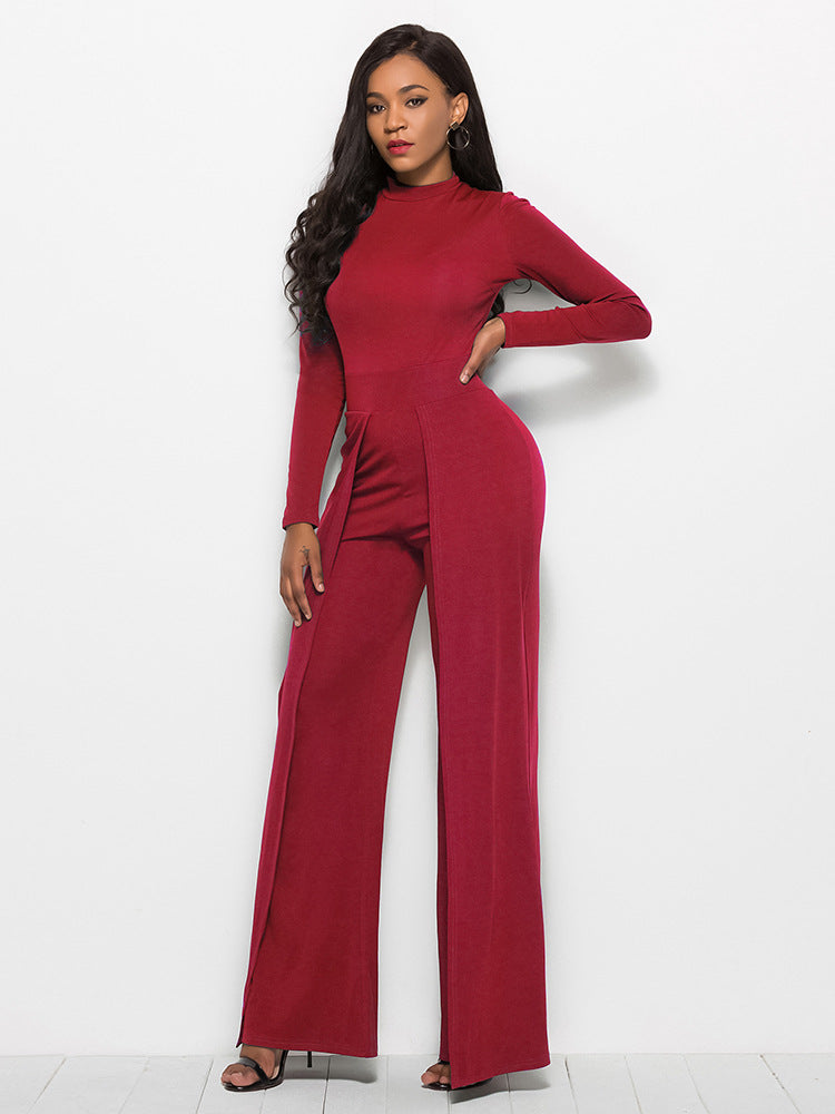 Damer Elegant och flödande jumpsuit med långa ärmar Mirla-Eva Jonsson