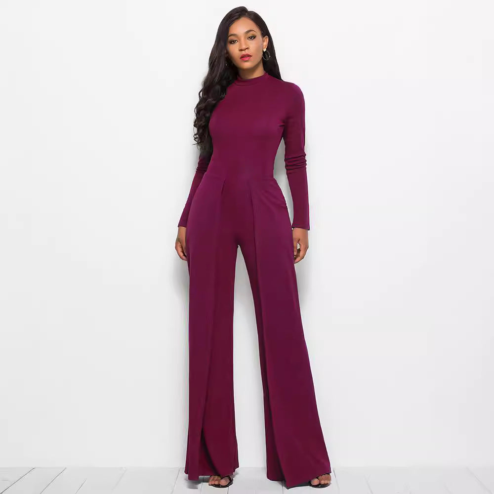 Damer Elegant och flödande jumpsuit med långa ärmar Mirla-Eva Jonsson