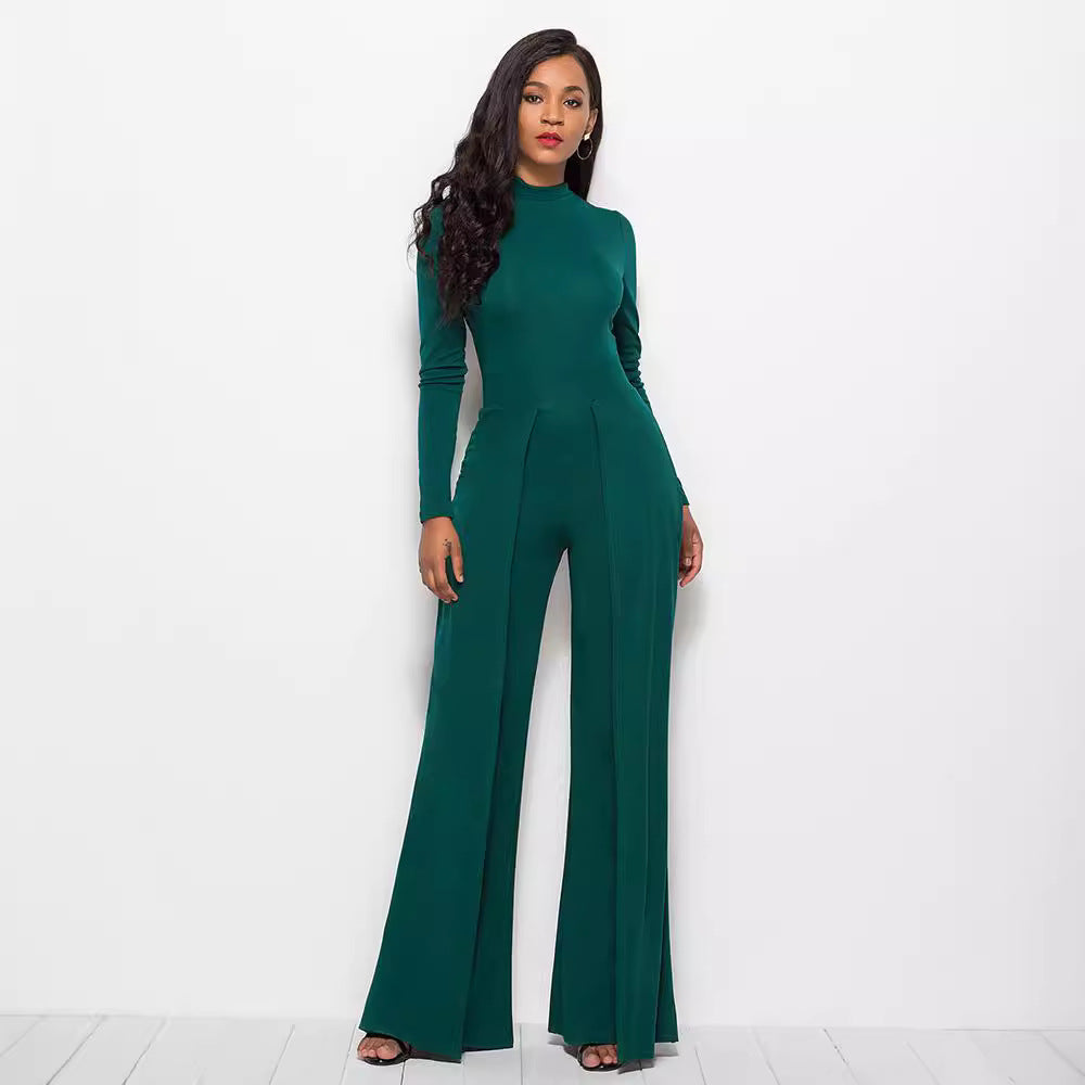 Damer Elegant och flödande jumpsuit med långa ärmar Mirla-Eva Jonsson