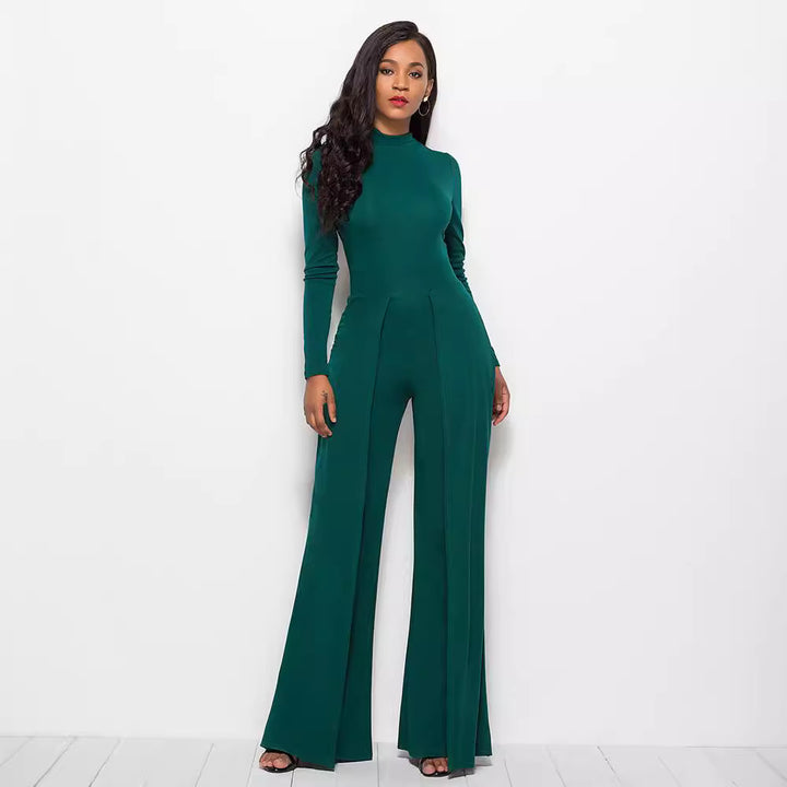 Damer Elegant och flödande jumpsuit med långa ärmar Mirla-Eva Jonsson