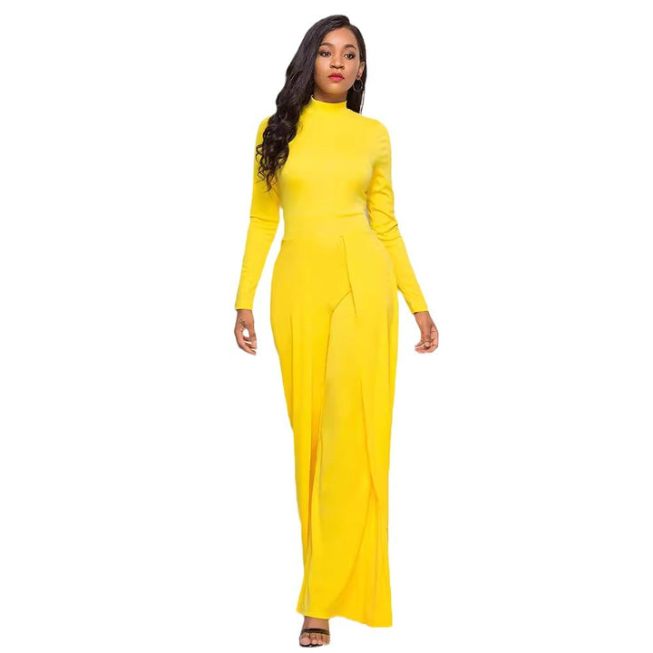 Damer Elegant och flödande jumpsuit med långa ärmar Mirla-Eva Jonsson