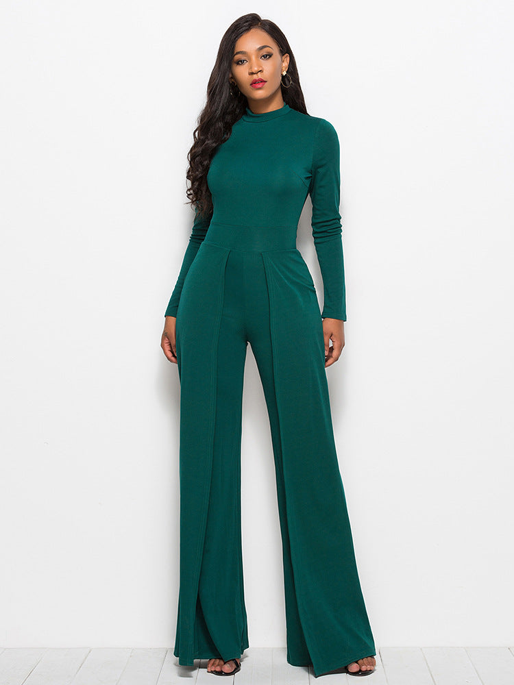 Damer Elegant och flödande jumpsuit med långa ärmar Mirla-Eva Jonsson