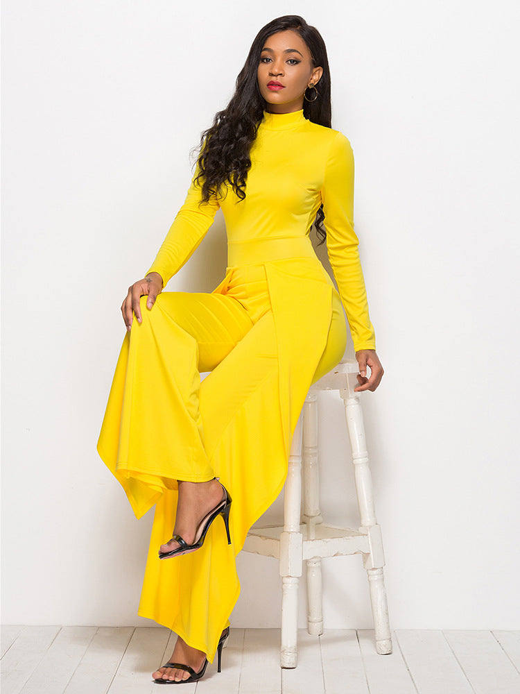 Damer Elegant och flödande jumpsuit med långa ärmar Mirla-Eva Jonsson