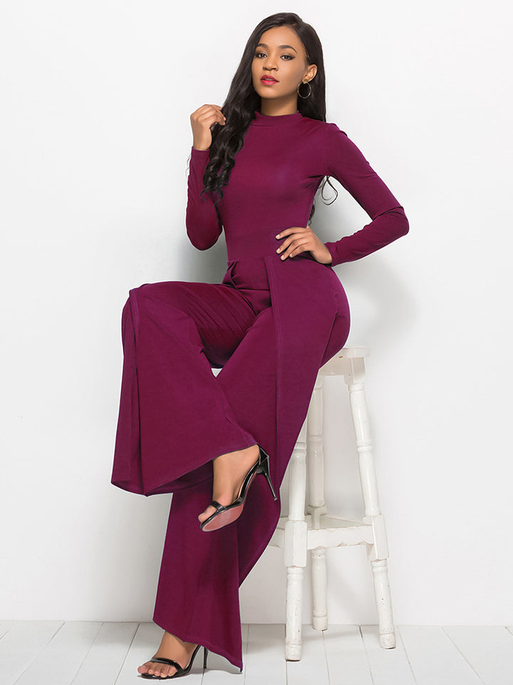 Damer Elegant och flödande jumpsuit med långa ärmar Mirla-Eva Jonsson
