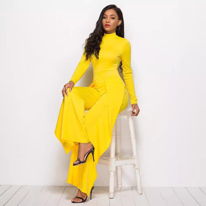 Damer Elegant och flödande jumpsuit med långa ärmar Mirla-Eva Jonsson