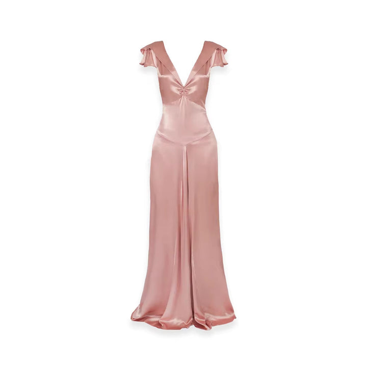 Damer Elegant och flödande satin-jumpsuit Mirla-Eva Jonsson