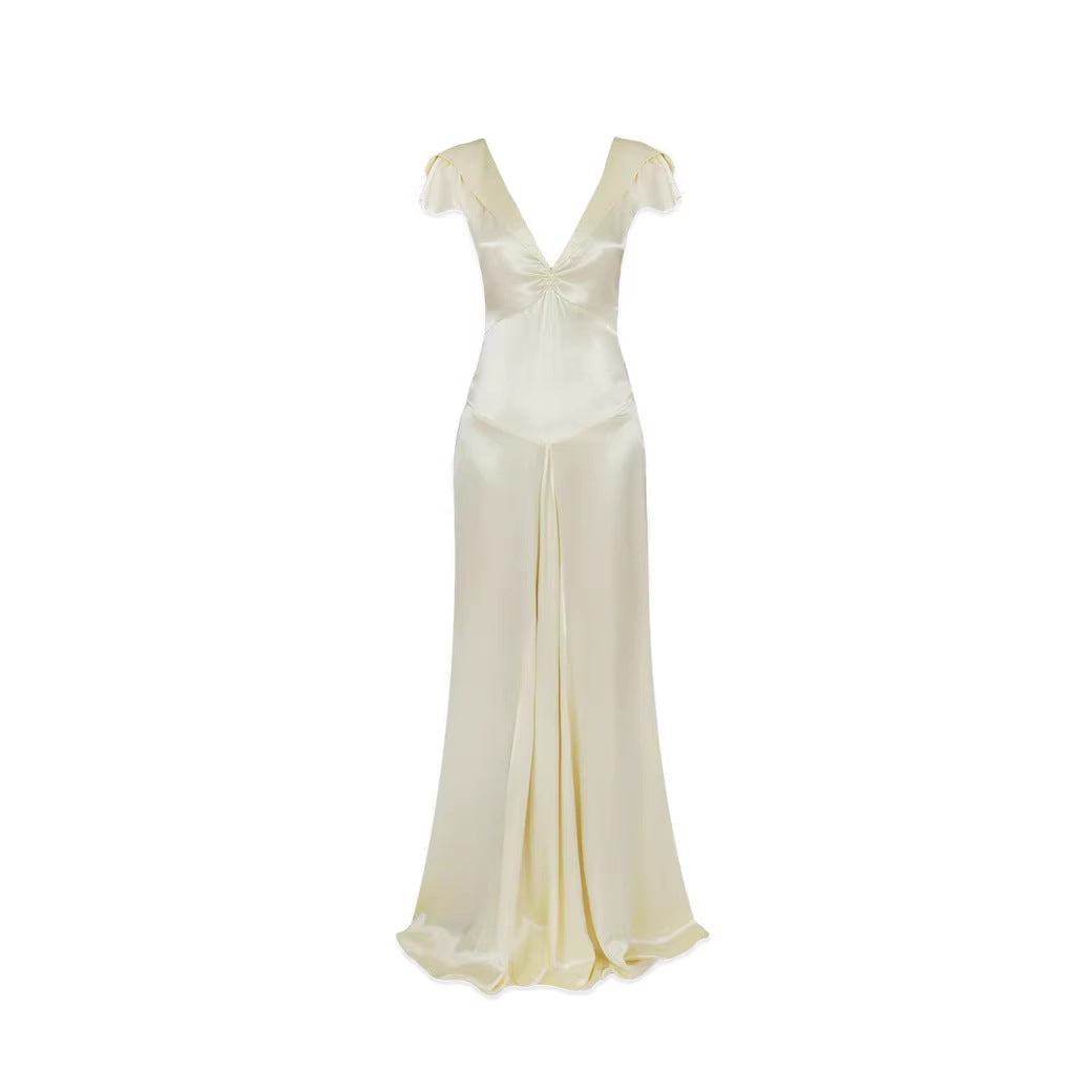 Damer Elegant och flödande satin-jumpsuit Mirla-Eva Jonsson