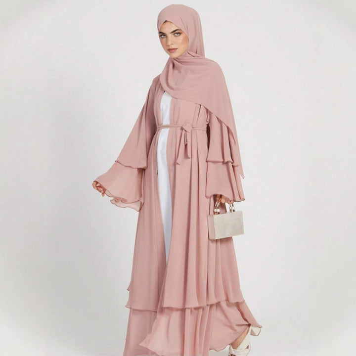 Damer Elegant och flytande lång kaftan med öppna ärmar Mirla-Eva Jonsson