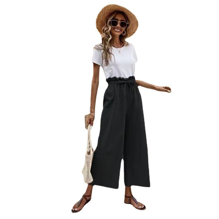Damer Elegant och luftig culotte-byxa med hög midja Mirla-Eva Jonsson
