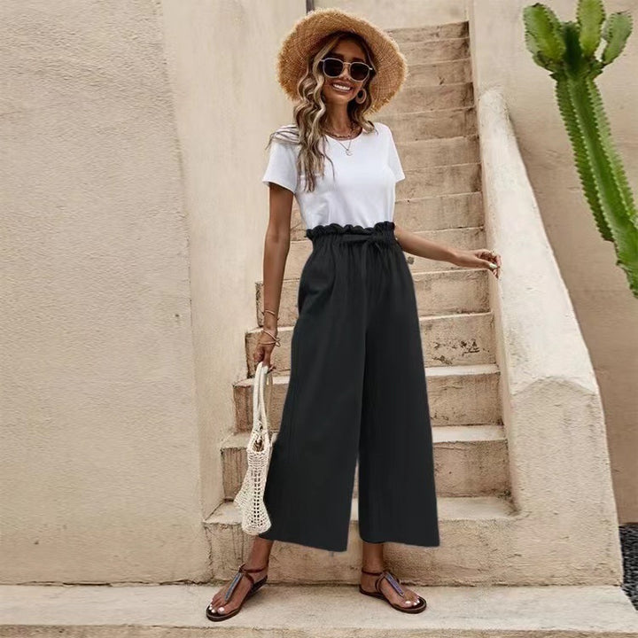 Damer Elegant och luftig culotte-byxa med hög midja Mirla-Eva Jonsson