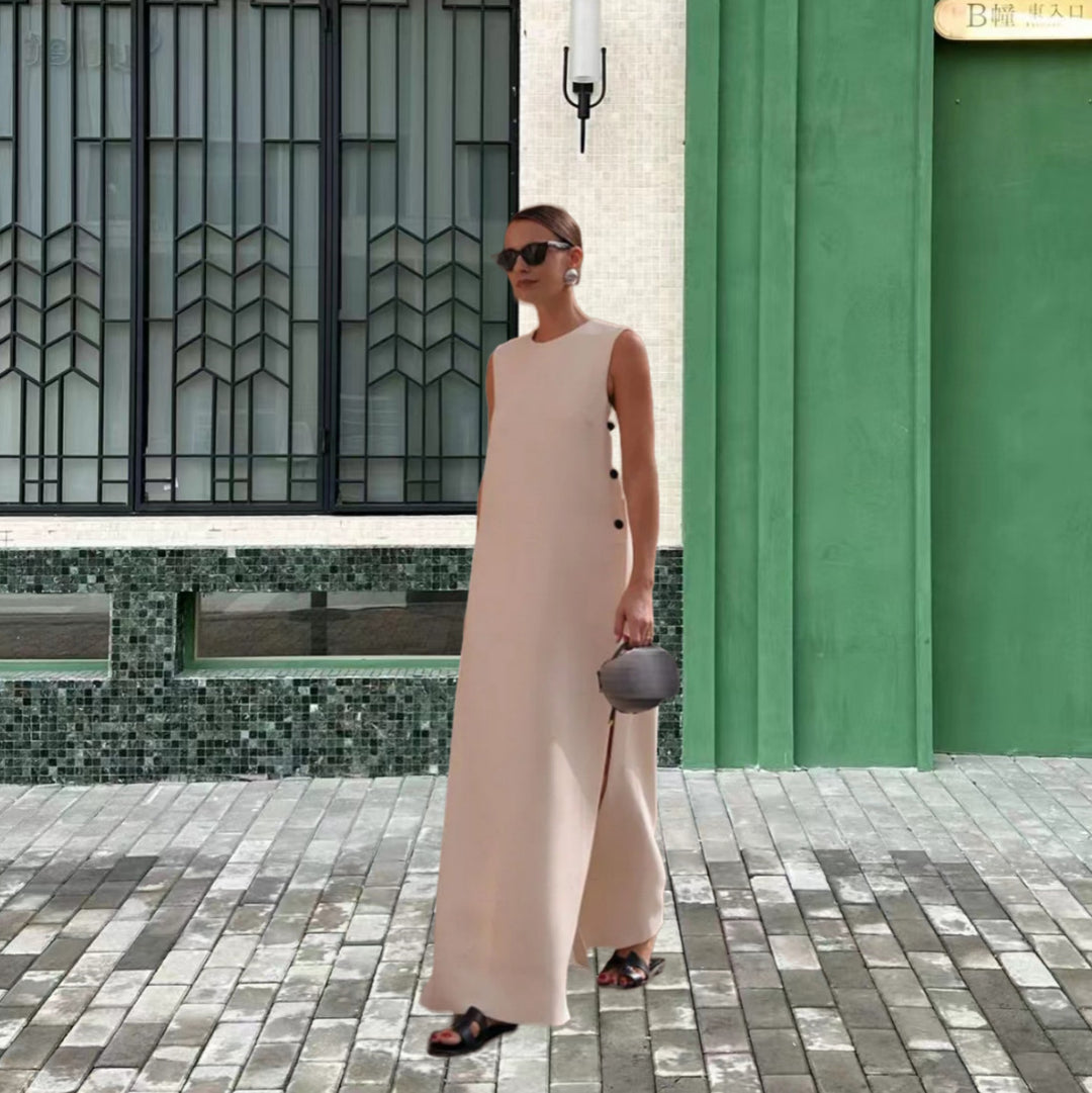 Damer Elegant och mångsidig Maxiklänning med knapppdetaljer Mirla-Eva Jonsson