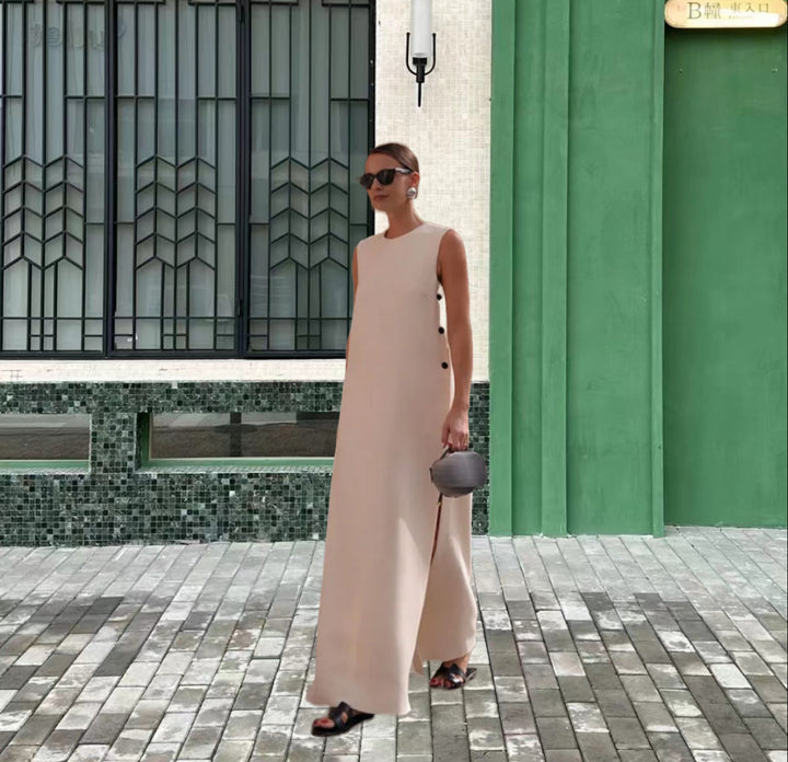 Damer Elegant och mångsidig Maxiklänning med knapppdetaljer Mirla-Eva Jonsson