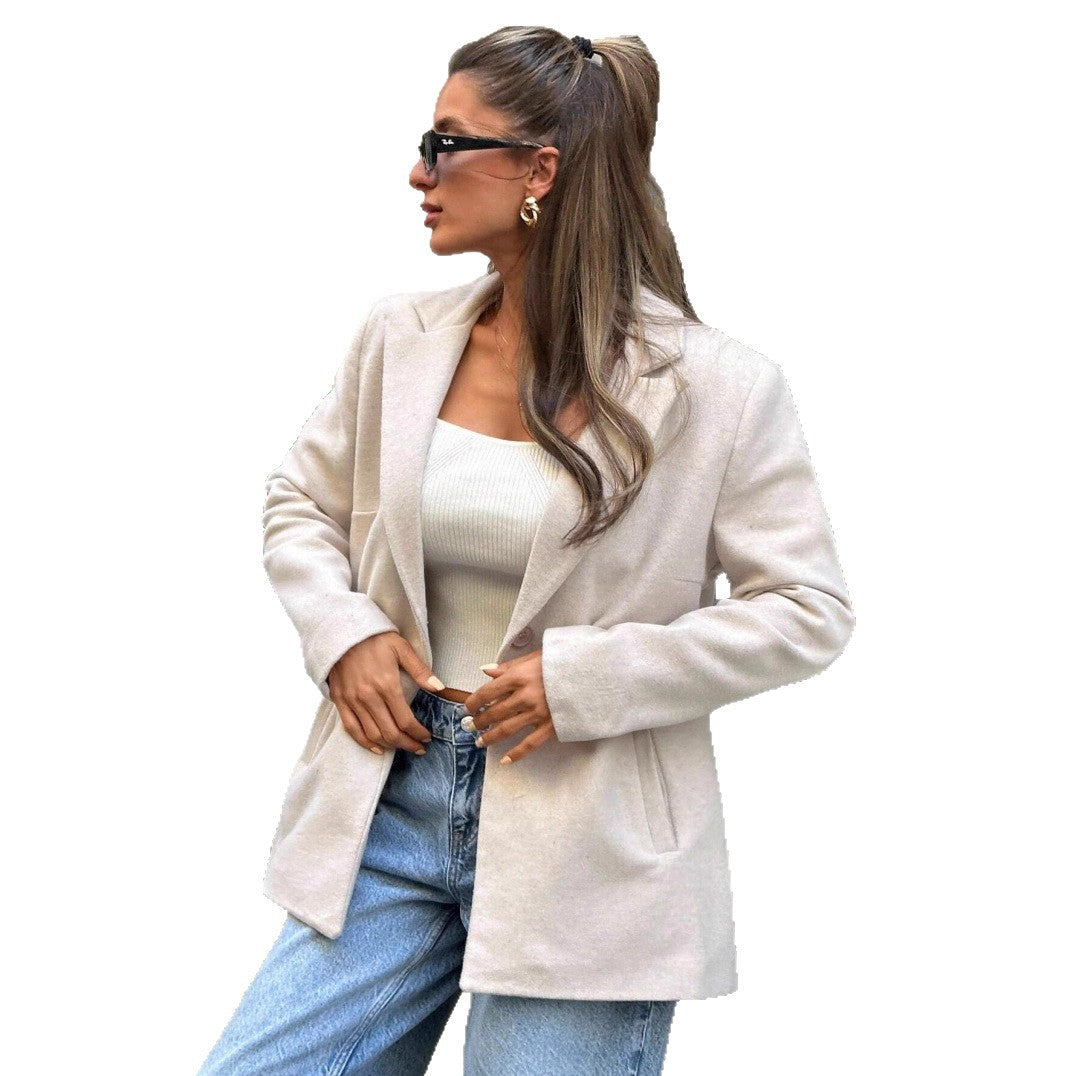 Damer Elegant och mjuk blazer med smal passform Mirla-Eva Jonsson