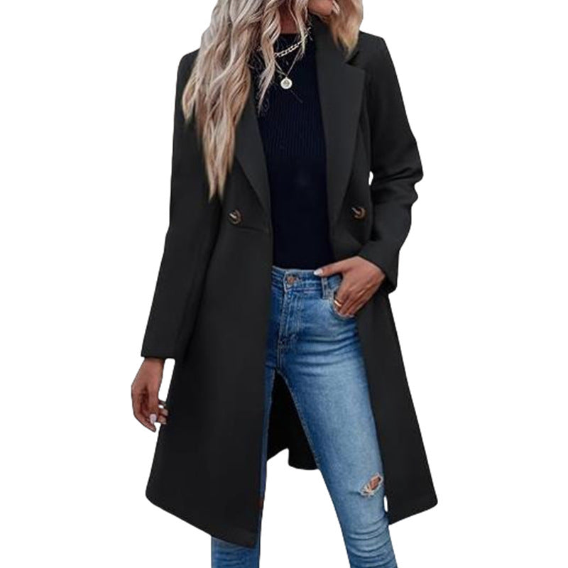 Damer Elegant och moderiktig Långjacka Eva Jonsson-Eva Jonsson