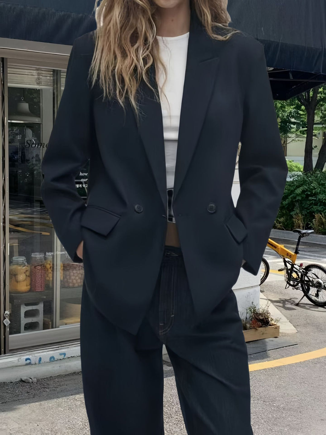Damer Elegant och modern Dubbelknäppt Blazerjacka Mirla-Eva Jonsson