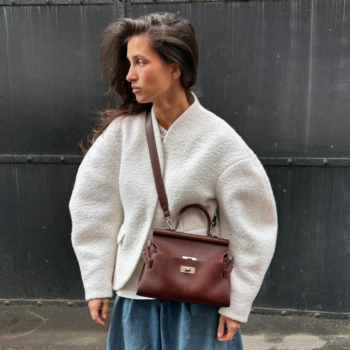 Damer Elegant och stilfull strukturblazer Mirla-Eva Jonsson