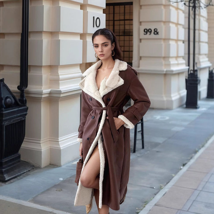 Damer Elegant och varm vinterkappa med mjukt innerfoder Mirla-Eva Jonsson