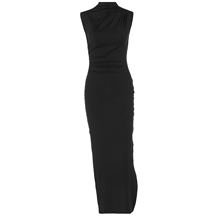 Damer Elegant omlottklänning med figursydd passform och hög slits Mirla-Eva Jonsson
