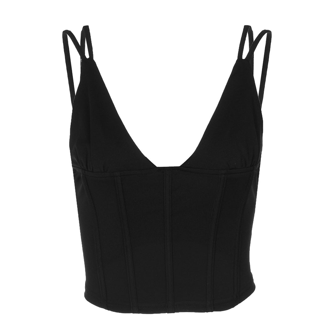 Damer Elegant skuren Bustier-top med spaghettiband Mirla-Eva Jonsson