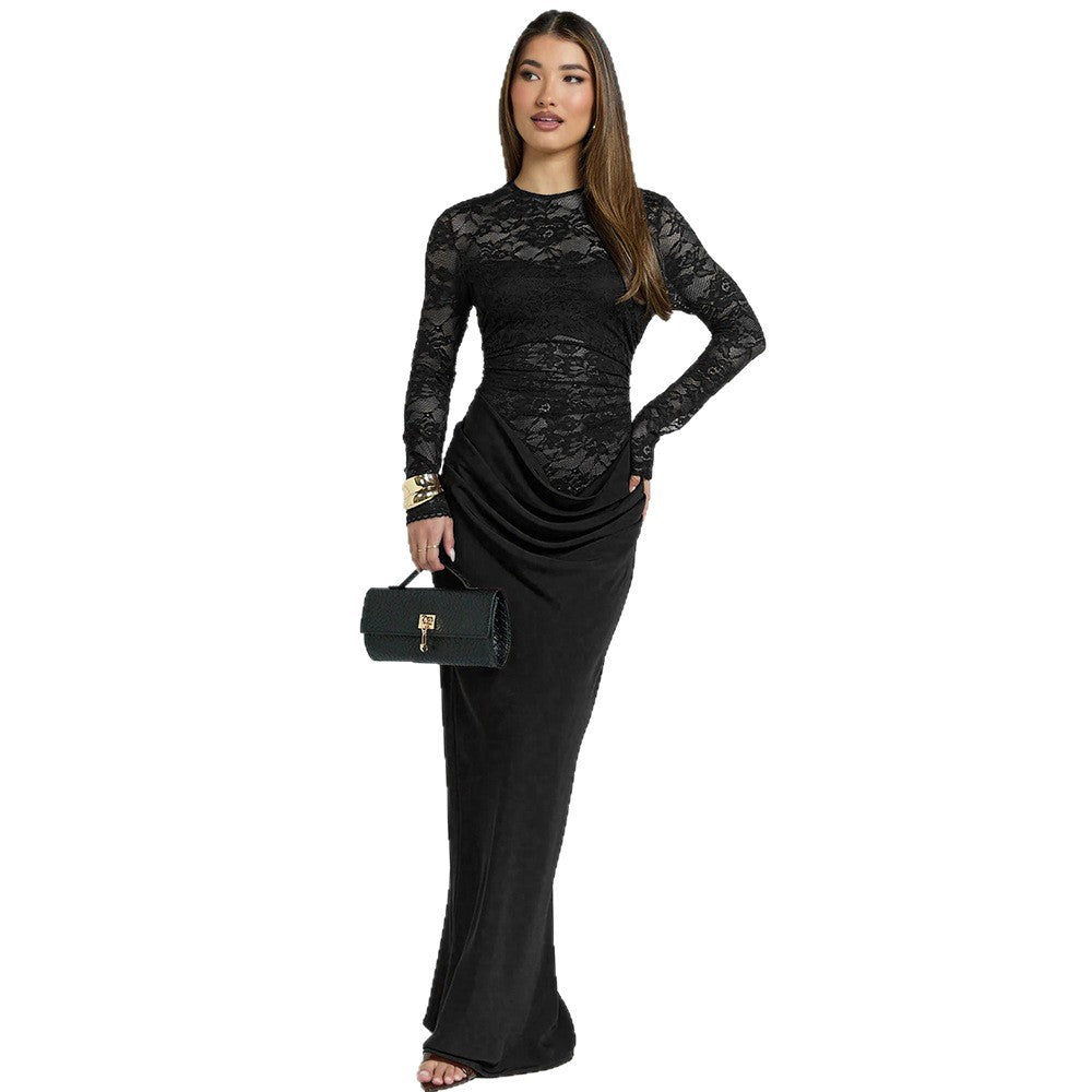 Damer Elegant spets maxikjol med figursydd silhuett Mirla-Eva Jonsson