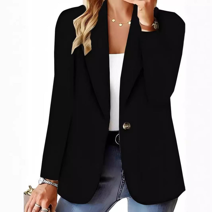 Damer Elegant stickad blazer med strukturerad yta och avslappnad passform Mirla-Eva Jonsson