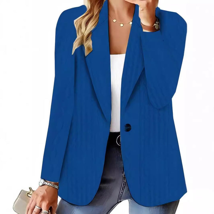 Damer Elegant stickad blazer med strukturerad yta och avslappnad passform Mirla-Eva Jonsson