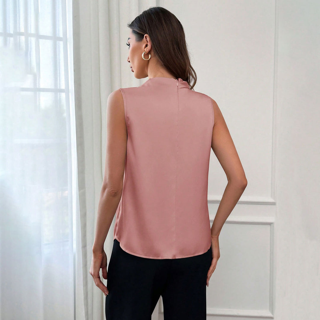 Damer Elegant topp med hög hals Mirla-Eva Jonsson
